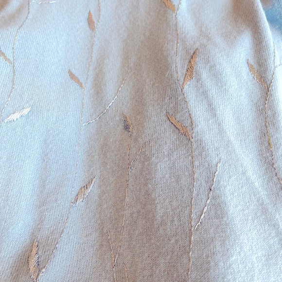 Super soft Sweater fine Gauge Embroidered tunic Blue - Picture 2 of 7